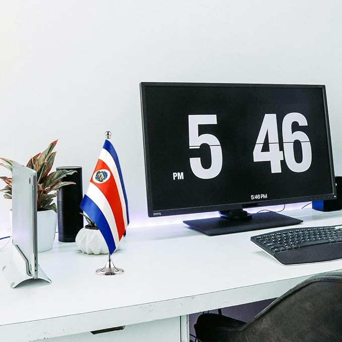 Costa Rica Flag Costa Rican Flags, Small Mini Costa Rican Desk Flag, Used - Image 5