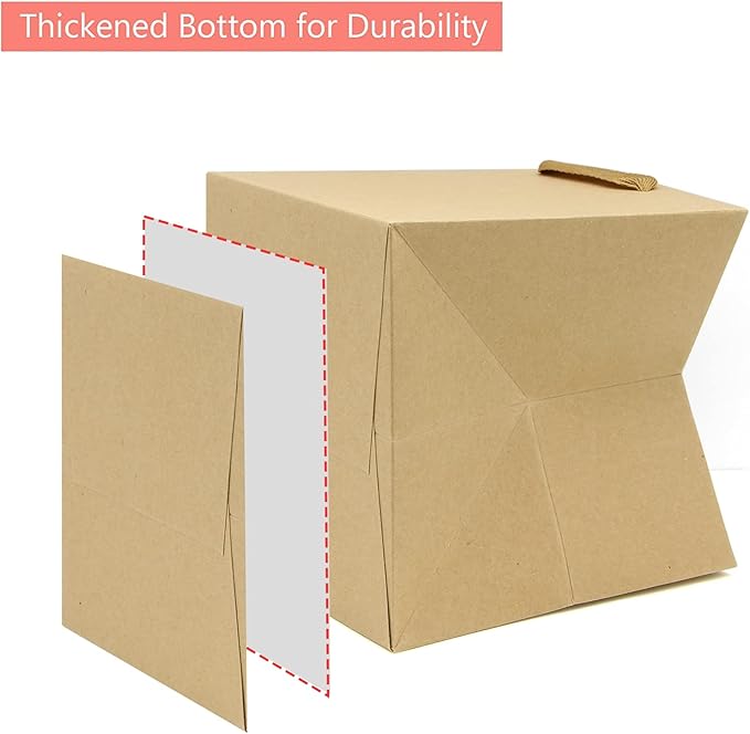 Kraft Paper Gift Bag Small Square Bottom Kraft Paper Bags - Image 3