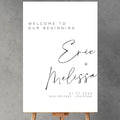Calligraphy Wedding Welcome Signs, Welcome Sign Wedding, Customized Wedding by Custom