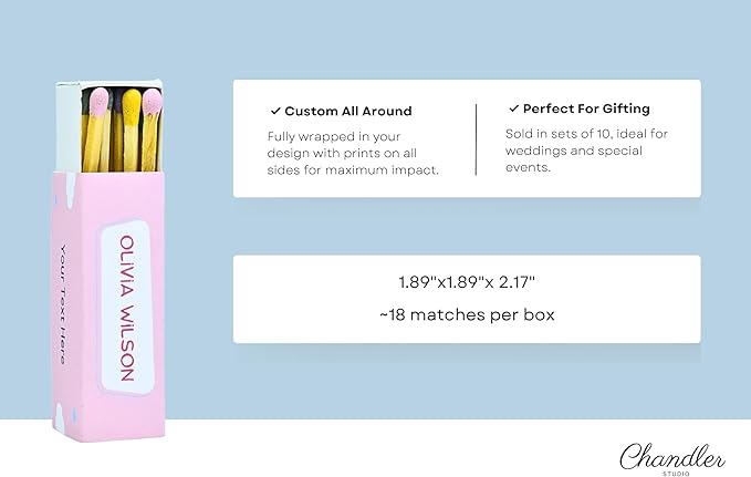 Customizable Baby Shower Matchboxes – Set of 10 – Cute Baby Design – Colorful - Image 2
