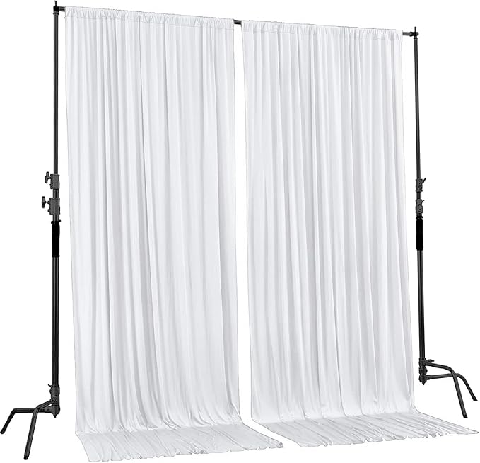 AK TRADING CO. 10 feet x 8 feet IFR Polyester Backdrop Drapes Curtains Panels - Image 3