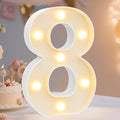 Pooqla Decorative LED Light Up Number Letters, Battery Operated by Pooqla