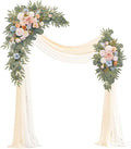 Artificial Wedding Arch Flowers Kit, Ceremony Decoration, Floral Outdoor Party by Muhanjia