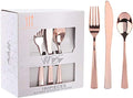 WDF160 Piece Rose Gold Disposable Cutlery Set by WDF