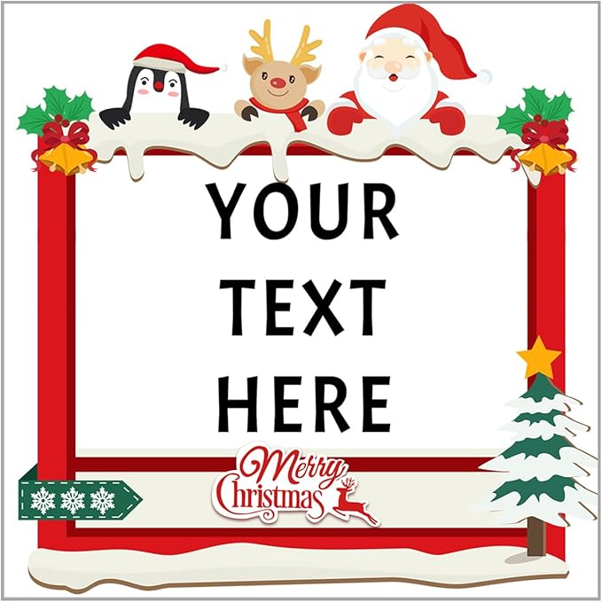 100-1000pcs Custom Stickers Merry Christmas Stickers Personalized Labels by Unknown