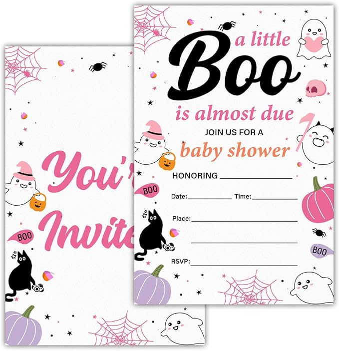 Halloween Baby Shower Party Invitations by RNYJJ