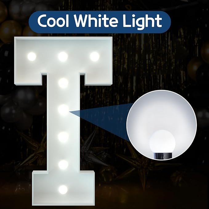 Marquee Letters 3 Feet Tall Large Light Up Letters Baby Shower Decorations - Image 2