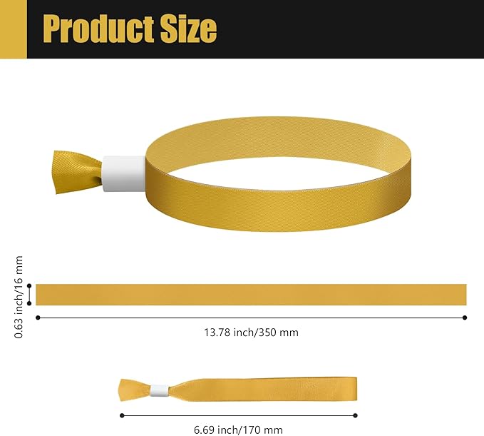 Green-Power America 100 Pcs Cloth Event Wristbands, Event Wristbands, Colored - Image 2