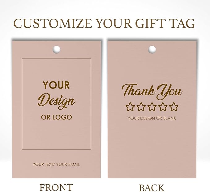 50-200 pcs Custom Hang Tags, Personalized Clothing Tags - Image 8