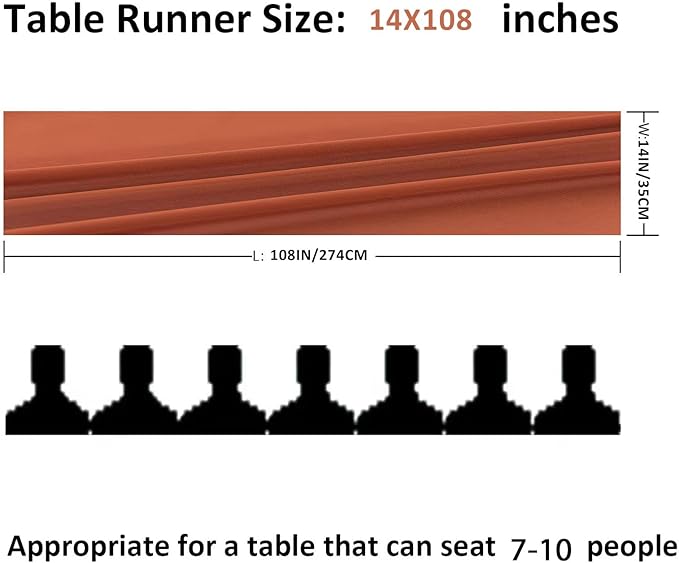 12Pack 9ft Chiffon Table Runner 14x108 Inch Sheer Romantic Table Runner - Image 2