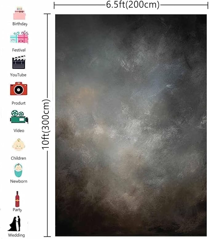 6.5x10ft Fabric Abstract Backdrop - Image 5