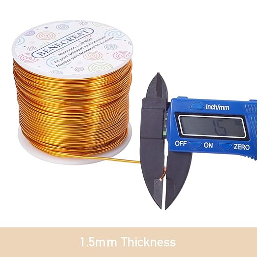 BENECREAT 15 Gauge 220FT Aluminum Wire Anodized Jewelry Craft Making Beading - Image 8