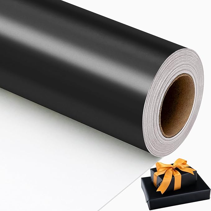 Garbendy Black Wrapping Paper by Garbendy
