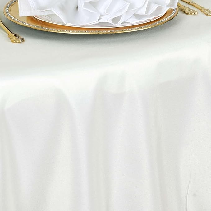Efavormart Round Tablecloth, 132 Inch Stain & Wrinkle Resistant Washable Table - Image 2