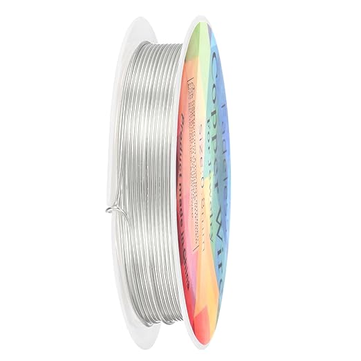 0.8 mm/20 Gauge Copper Wire for Jewelry Making, 7.5FT Copper Beading Craft Wire by MMETERXITY