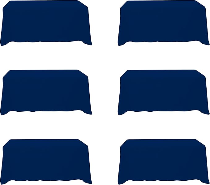 BRILLMAX 6 Pack Navy Blue Tablecloths by BRILLMAX