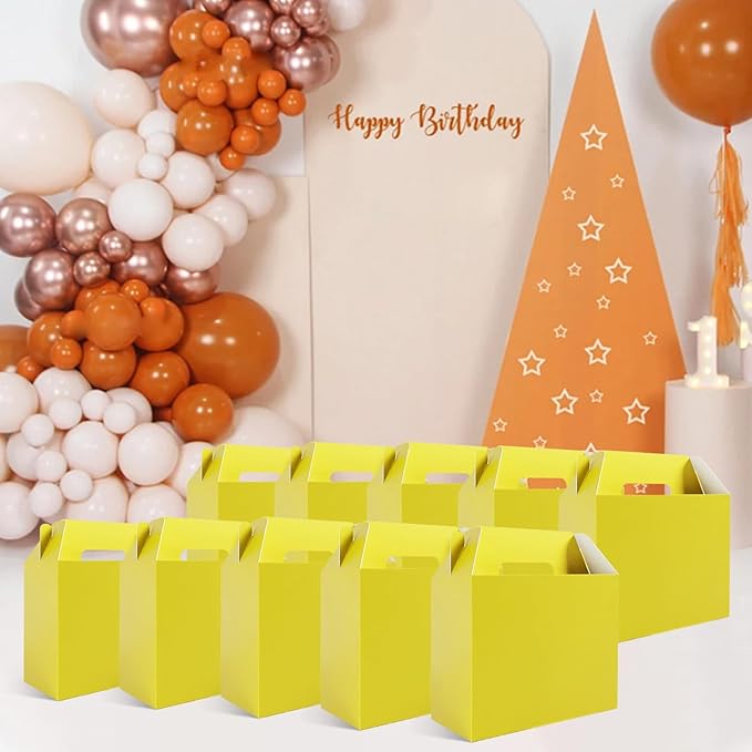 XAGLVV 24Pack Yellow Party Favor Treat Box Packs, 7 * 3.5 * 6.6 Inch Goodie Box - Image 8