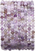 Faceted Natural Amethyst Crystal Stone Rondelle 3x4mm Loose Semi Gemstone Beads by Beadia
