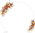 Asee'm 8.5FT White Wedding Arch Round Backdrop Stand Large Circle Metal Floral by Aseem