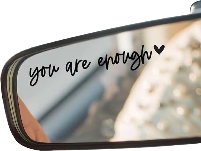 3pcs Custom Car Rearview Mirror Vinyl Decal Personalized Vehicle Rear View by Custom