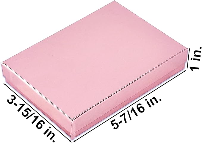 TheDisplayGuys - 25-Pack #53 Kraft Paper Cardboard Gift Boxes/Jewelry Cases w. - Image 3