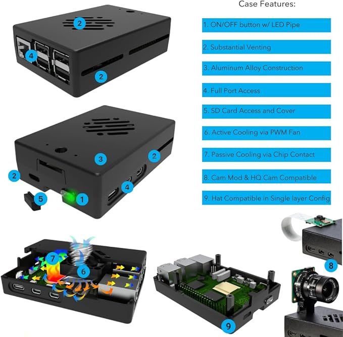 Vilros Raspberry Pi 5 Starter Kit MAX - Image 4
