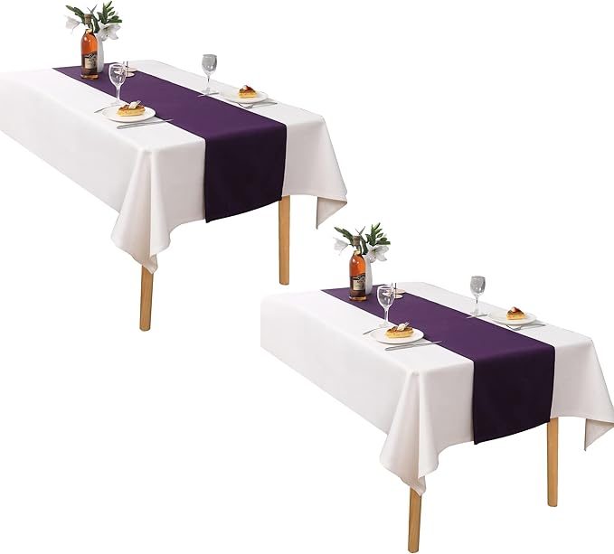 DUALIFE Plum Purple Table Runner - Image 2