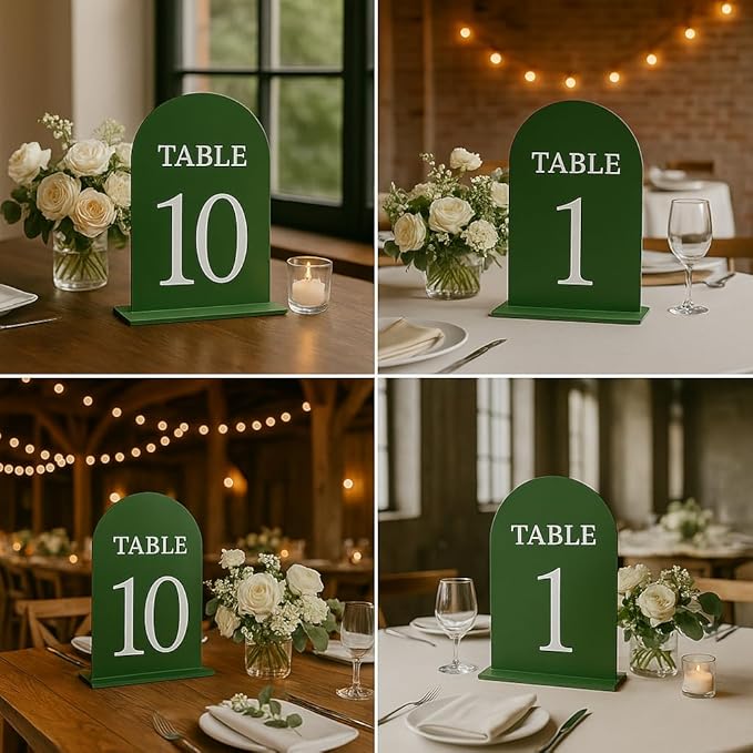 Arch Wedding Table Numbers 1-10 - Image 7