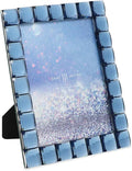 Isaac Jacobs Decorative Sparkling Navy Jewel Picture Frame, Photo Display & by IsaacJacobs