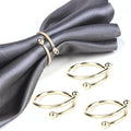 8 Pcs Silver Napkin Rings by FORESRUM