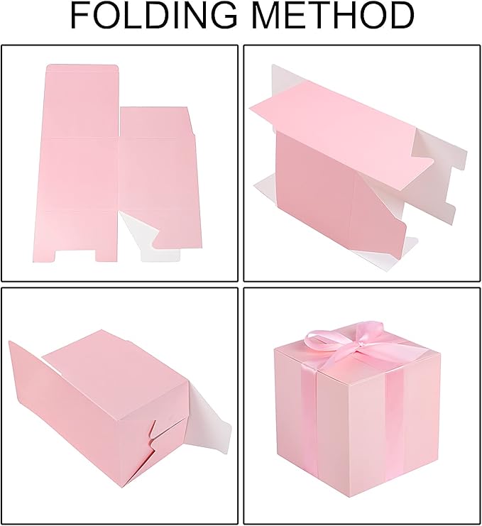 COTOPHER Small Gift Boxes 25 Pack 5x5x5 inches Pink Gift Boxes - Image 6