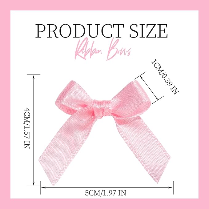 YGDZ Mini Pink Bows - Image 2
