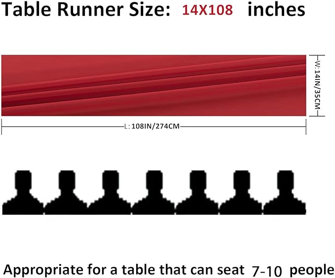 6Pack 9ft Chiffon Table Runner 14x108 Inch Sheer Romantic Table Runner - Image 2