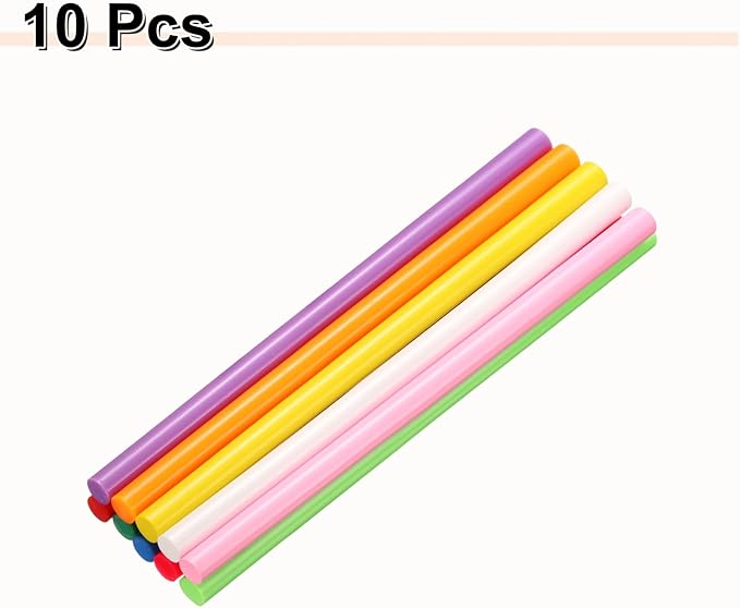 HARFINGTON 10pcs Hot Glue Sticks 0.43" Dia x 9.84" Long EVA Mini Hot Melt - Image 3