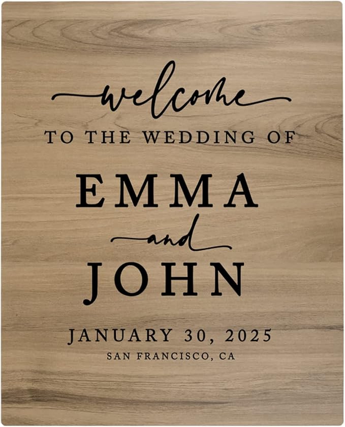 Andaz Press Large Wooden Welcome Sign by AndazPress