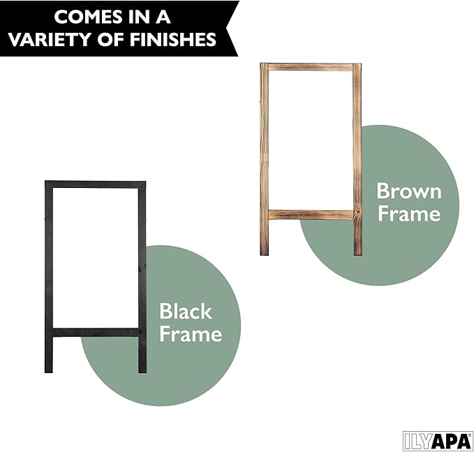 Ilyapa Wooden A-Frame Whiteboard Sign - Image 6