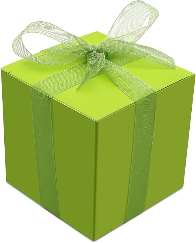 Oletx 25 Pcs Green Paper Gift Boxes, Small Candy Boxes Bulk, Goodie Treat Boxes - Image 4