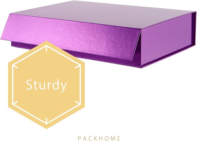 PACKHOME 6 Gift Boxes 11.5x8x2.5 Inches, Sturdy Shirt Boxes - Image 6