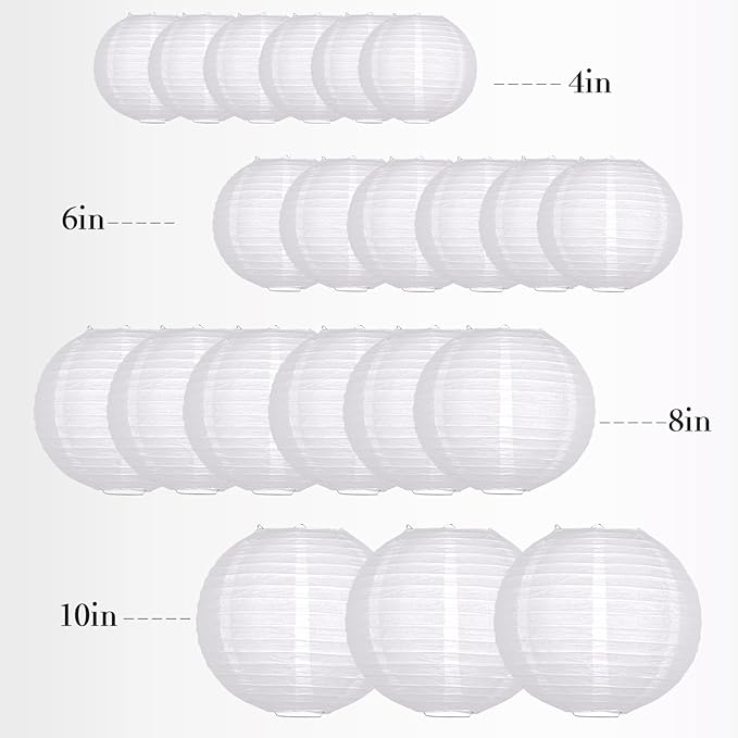 ADLKGG White Paper Lanterns Party Decorative - Image 7