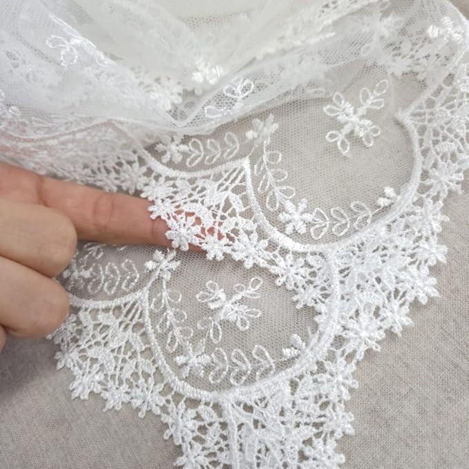 Inicia Table Lace Runner 12×50 inch Embroidered - Image 4