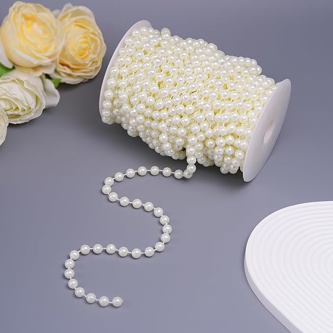 20 Yards/59 Feet Pearl Garland Craft String Pearls, Faux Pearl by Unknown