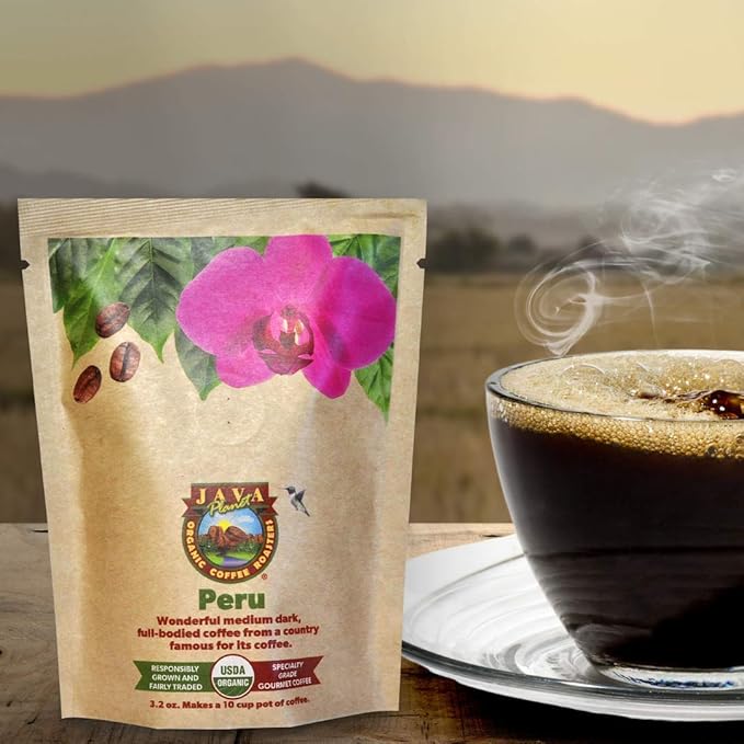 Sampler Variety Pack, Low Acid Organic Coffee Beans in Linen Gift Bag: Whole - Image 6