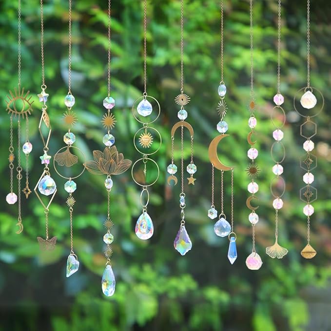 Sun Catchers, 10 Pieces Colorful Crystal Suncatcher - Image 4