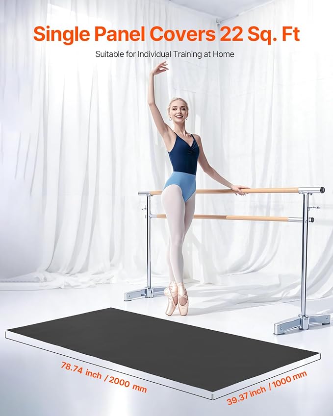 VEVOR Dance Floor, 6.6' x 3' Portable Yoga Mat - Image 6