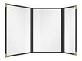 Goodsmart Restaurant Menu Covers – 25 Pack Black 6 Views Trifold, Side-Loading by ACISuperPower