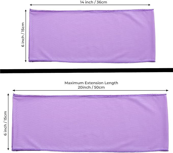 MDS Pack of 200 Spandex Chair Sashes Bows Elastic Stretch Dining Chair Bands - Image 5
