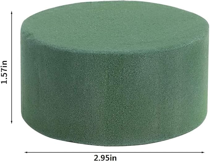 CCINEE Round Floral Foam, Wet Florist Foam Block Flower Arrangement Supplies - Image 2