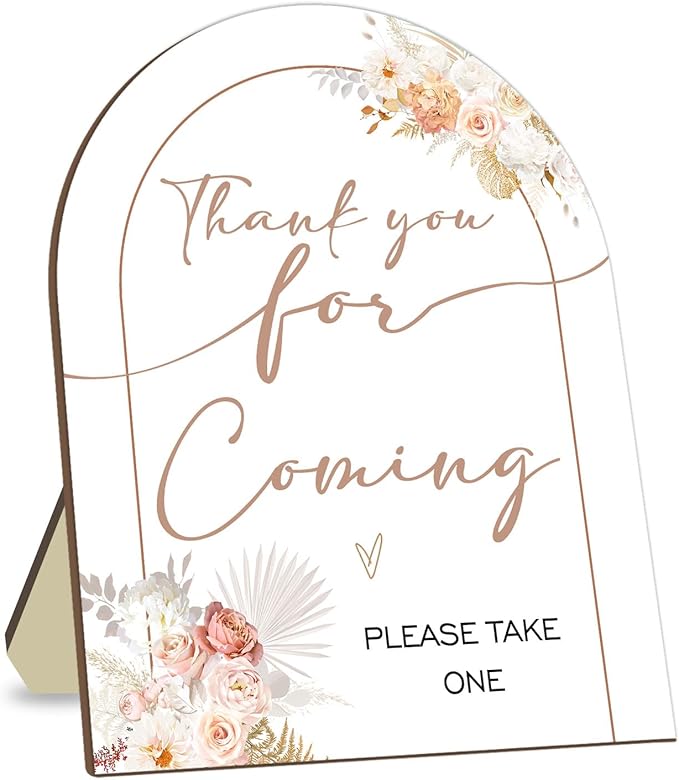 Thank You for Coming Please Take One Sign, Floral Decoration Baby Shower Sign by CelebrateEveryMoment