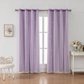 Ombre Rainbow Blackout Curtains by FANLI