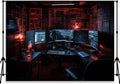 Computer Photo Backdrop Computers Hacker Room Background by QICAIYUN